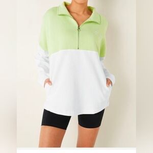 Victoria secret Pink Two-Tone Pullover quarter zip Sweatshirt small